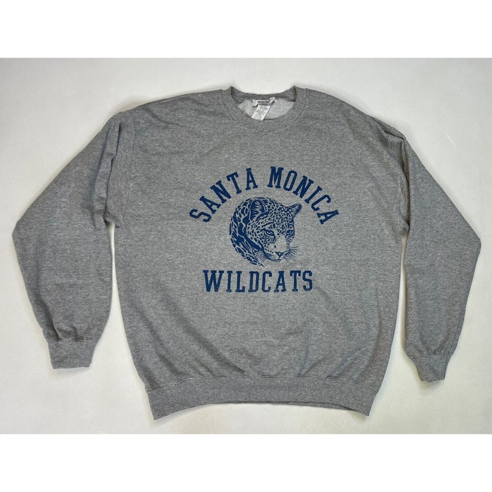 Project Social T Santa Monica Wildcats Graphic Sweatshirt Women Medium Gray